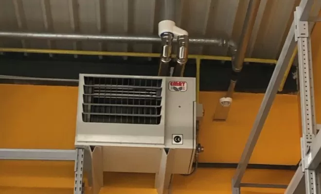 Installation d'aérothermes et réseaux incendie, Pontcharra, V2Z